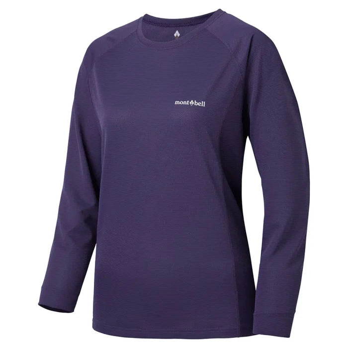 Montbell Women's Cool Long Sleeve T in Purple