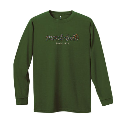 Montbell T-Shirt Men's Wickron Long Sleeve T Rope - Everyday Hiking Trekking Firstlayer UV Cut