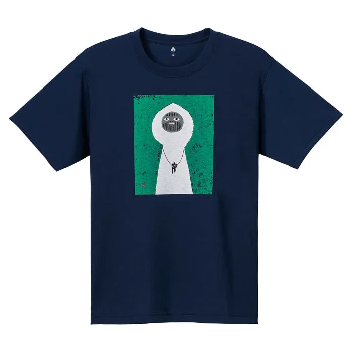 Montbell T-Shirt Unisex Wickron T Shiroi Yamaotoko in Navy
