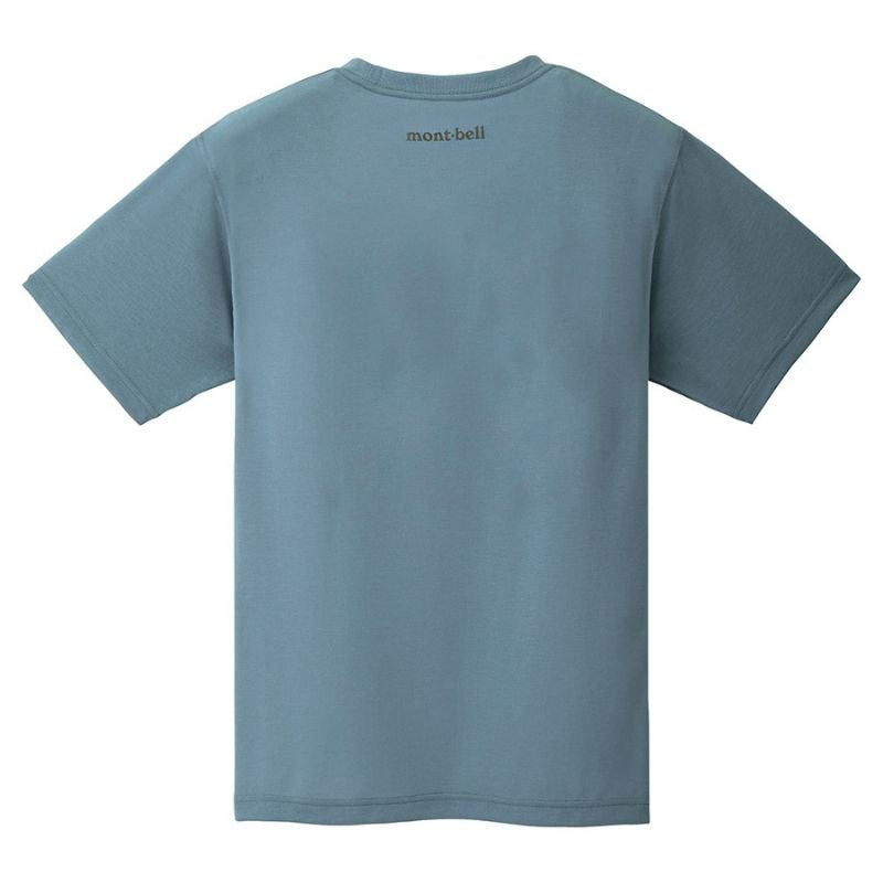 Montbell T-Shirt Unisex Wickron T Rock Logo - Blue