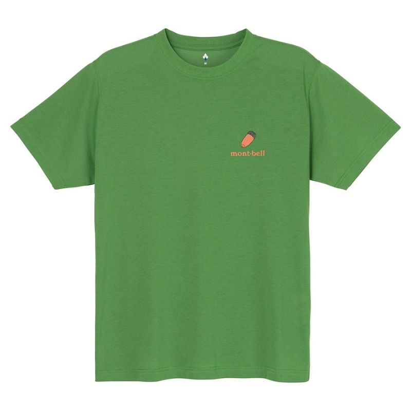 Montbell T-Shirt Unisex Wickron T Acorns - Green