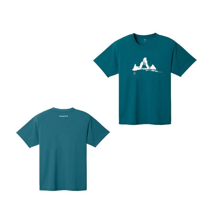 Montbell T-Shirt Unisex Wickron T Mountain - Green