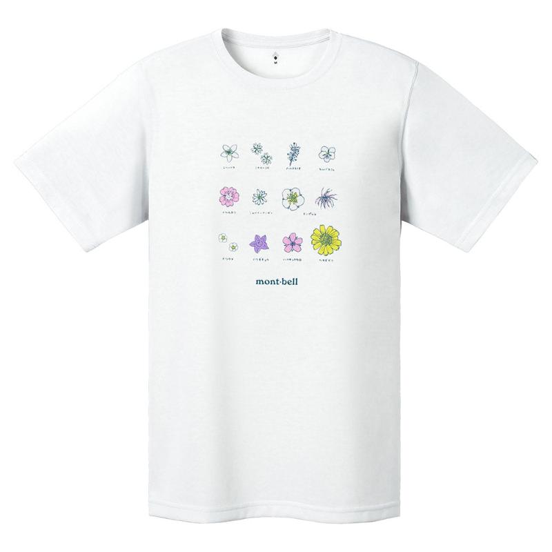 Montbell T-Shirt Women's Wickron T Wild Flowers Arriving after 4 Nov