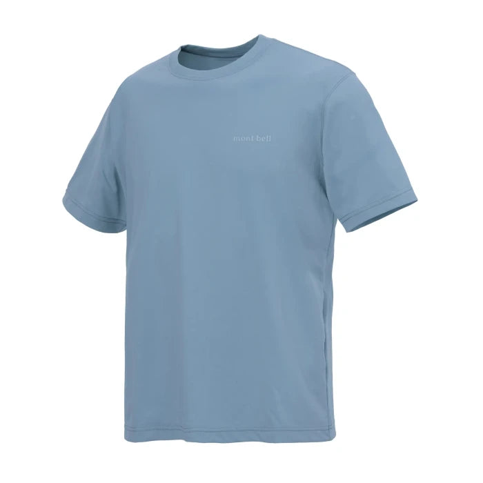 Montbell T-Shirt Men's Wickron UV-TECT T UPF 50+ in Blue Green