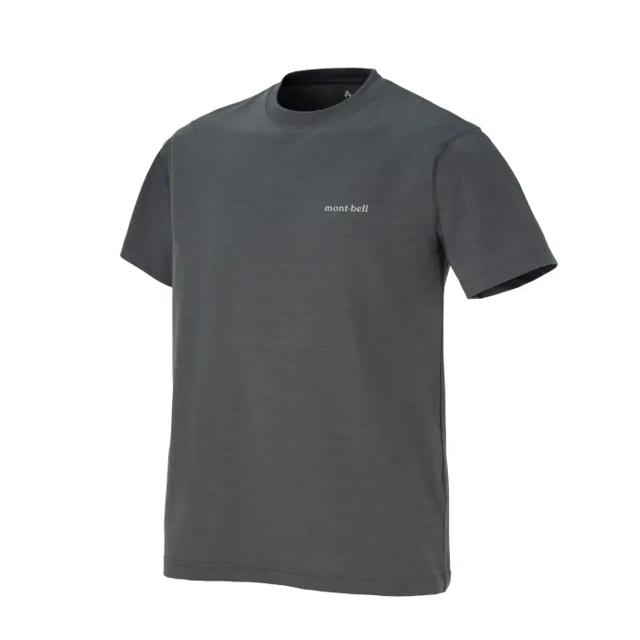 Montbell T-Shirt Men's Wickron UV-TECT T UPF 50+ in Dark Gray