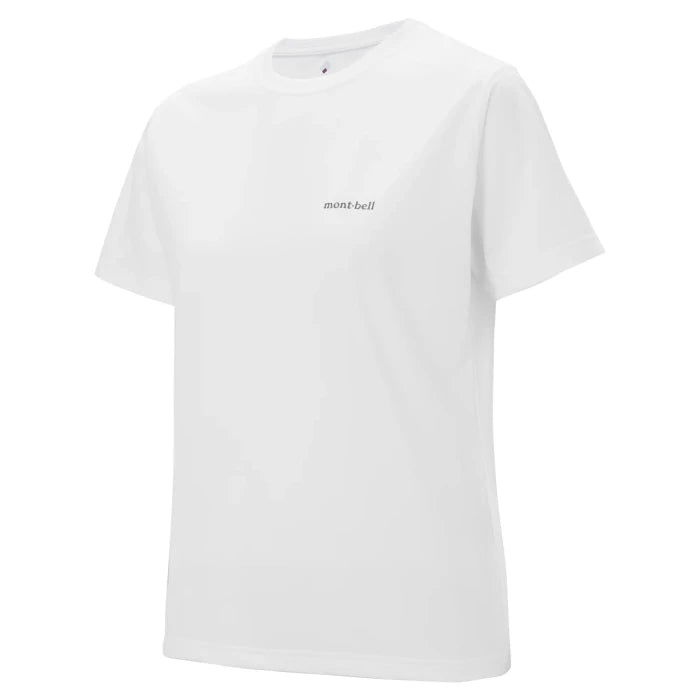 Montbell T-Shirt Women's Wickron UV-TECT T UPF 50+ in White