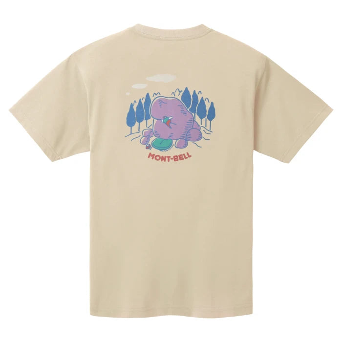 Montbell T-Shirt Unisex Wickron T Bouldering in Ivory
