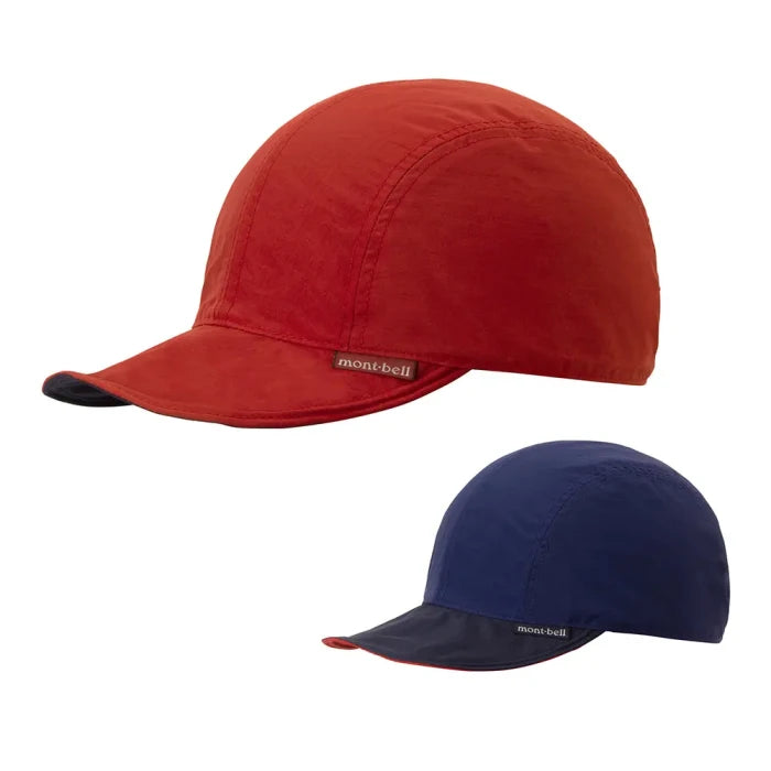 Montbell Reversible Bird Bill Cap Unisex in Red