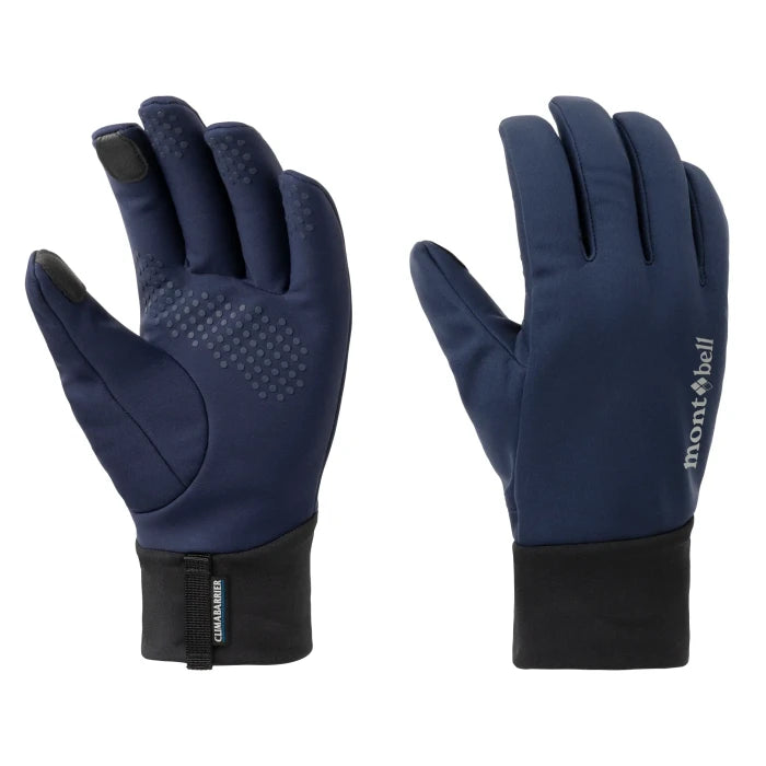 Montbell Men's CLIMABARRIER Trekking Gloves in Navy