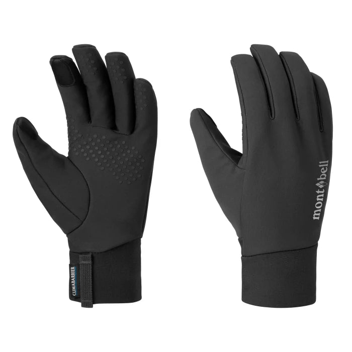 Montbell Women's CLIMABARRIER Trekking Gloves in Black