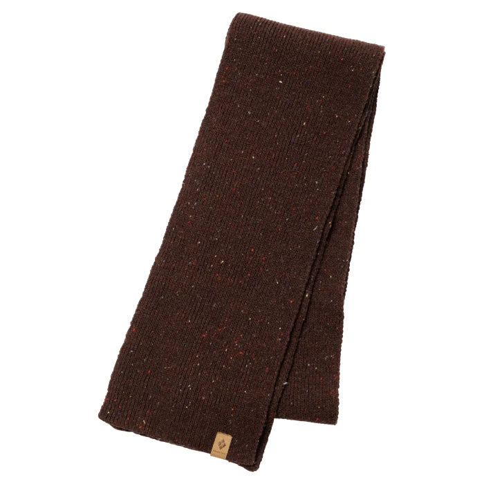 Montbell RIB Knit Light Scarf Unisex in Dark Brown
