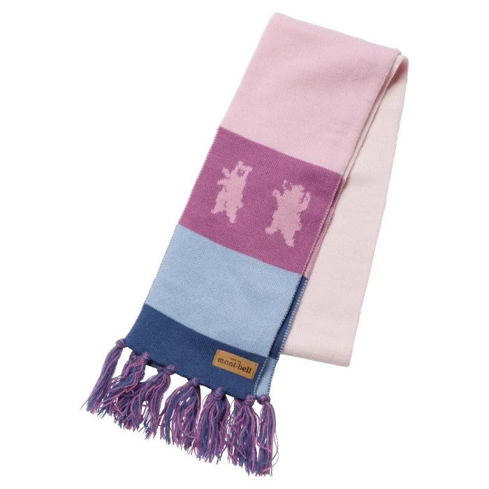 Montbell Kids' Jacquard Knit Scarf #1 in Lavender