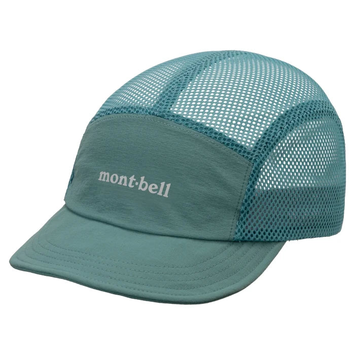 Montbell Mesh Flex Brim Cap Unisex in Blue Green