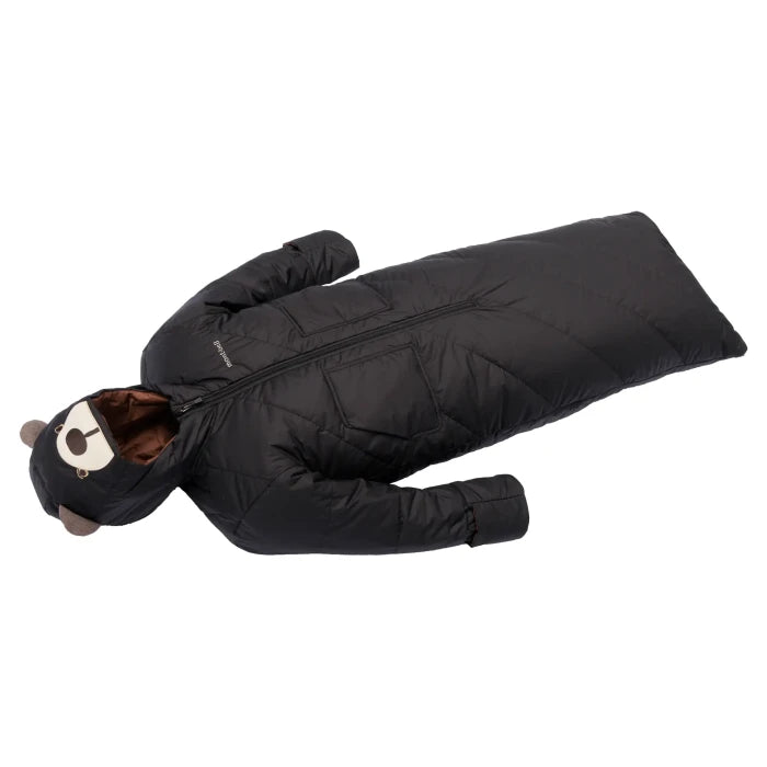 Montbell Kids' Sleeping Bag Burrow Suit Monta Bear in Black