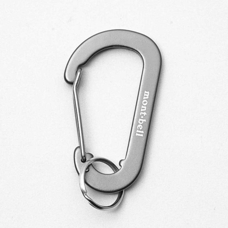 Montbell Key Carabiner Flat D Kan 6 - Gunmetal