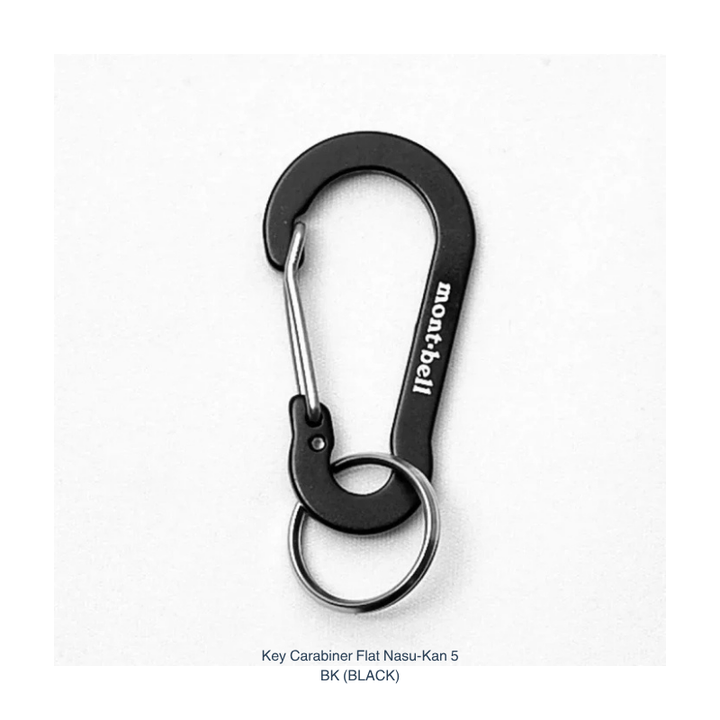 Montbell Key Carabiner Flat Nasu-Kan size 5 in black