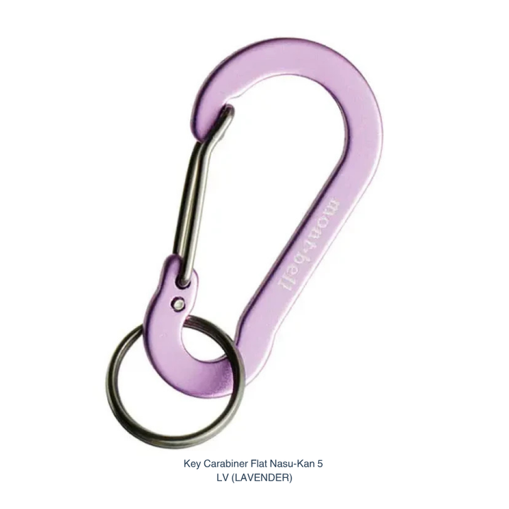 Montbell Key Carabiner Flat Nasu-Kan size 5 in lavender