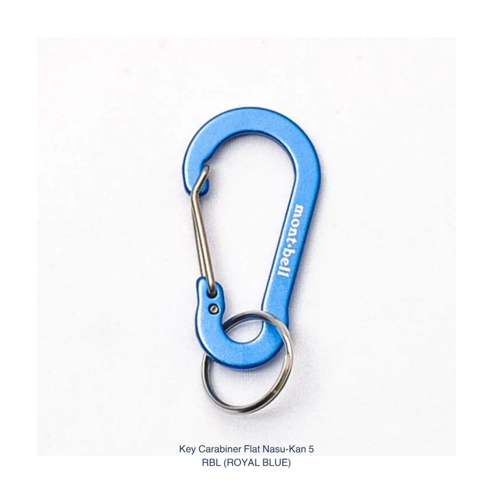Montbell Key Carabiner Flat Nasu-Kan size 5 in royal blue