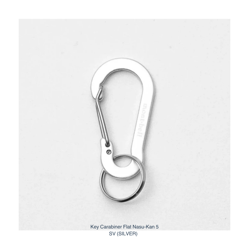 Montbell Key Carabiner Flat Nasu-Kan size 5 in silver