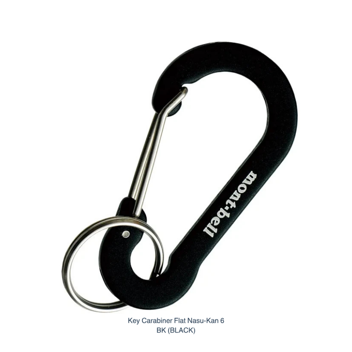 Montbell Key Carabiner Flat Nasu-Kan size 6 in black