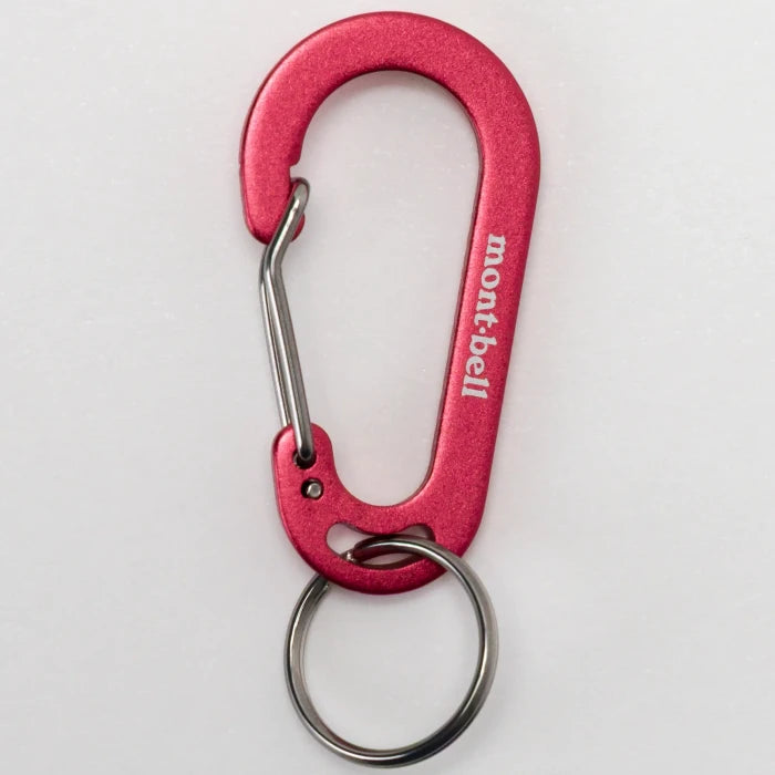 Montbell Aluminum Key Carabiner in Vermilion