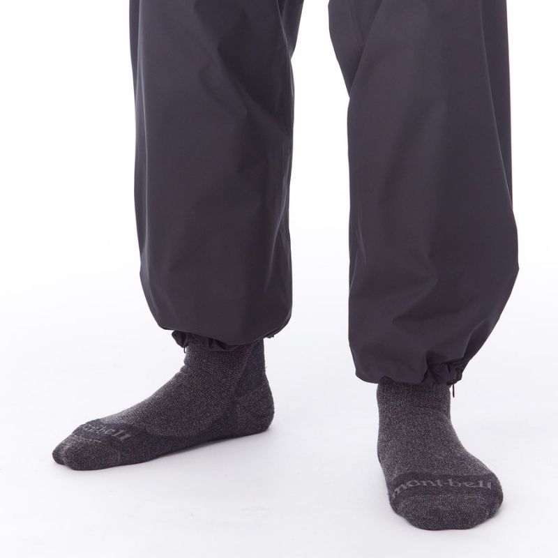 Montbell Men's Pants Rain Trekker Black - WINDSTOPPER® GORE‑TEX LABS