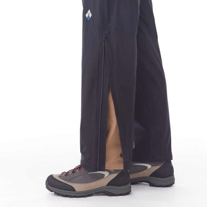 Montbell Men's Pants Rain Trekker Black - WINDSTOPPER® GORE‑TEX LABS