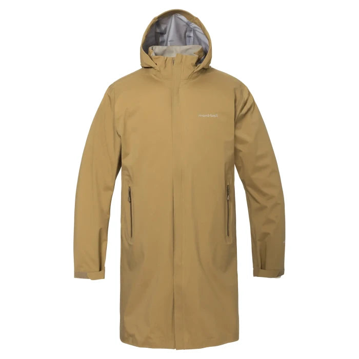 Montbell Rainwear Men's Rambler Rain Coat - 3-layer DRY-TEC in Tan