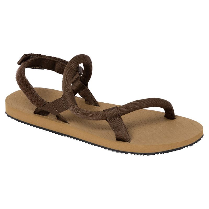 brown lock on sandals