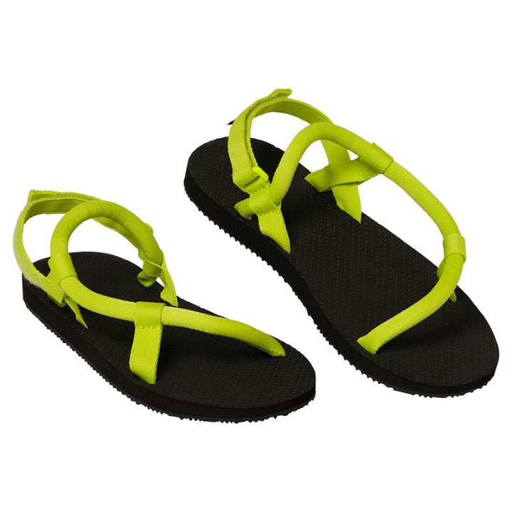 green lock on sandals