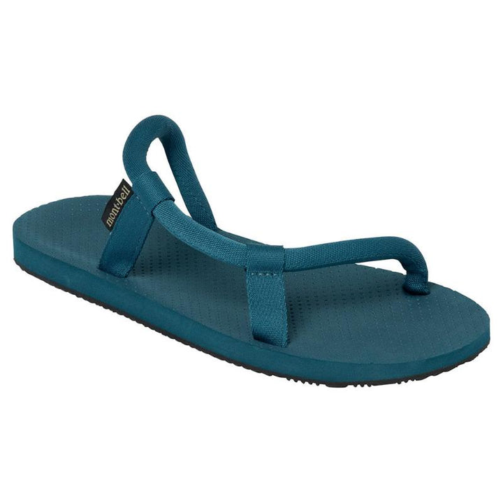 blue green sock on sandals