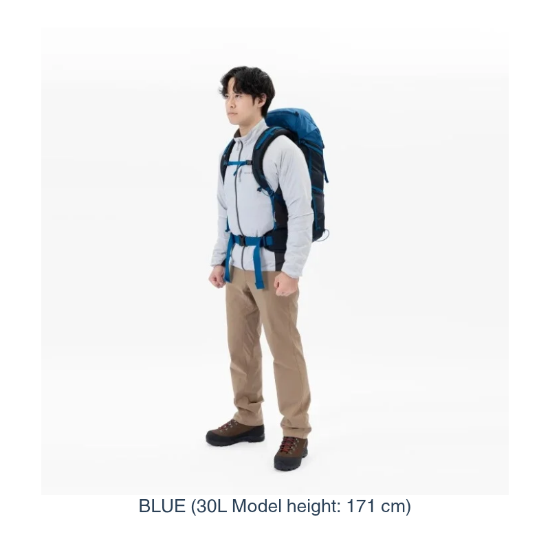 The gold standard of trail versatility: The Trekking Pack 30/40 combines a rugged Ballistic® Nylon exterior with a highly breathable, adjustable harness for precision comfort on any terrain.