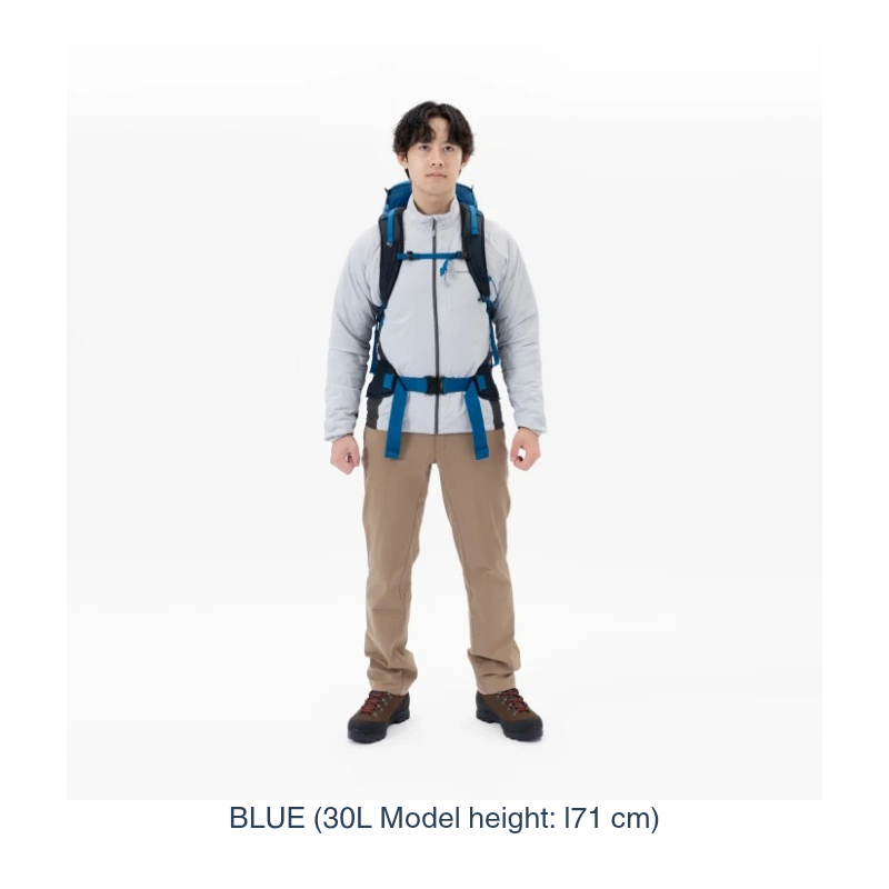 The gold standard of trail versatility: The Trekking Pack 30/40 combines a rugged Ballistic® Nylon exterior with a highly breathable, adjustable harness for precision comfort on any terrain.