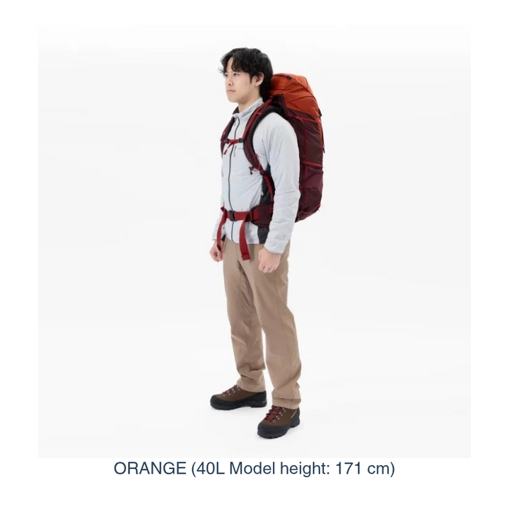 The gold standard of trail versatility: The Trekking Pack 30/40 combines a rugged Ballistic® Nylon exterior with a highly breathable, adjustable harness for precision comfort on any terrain.
