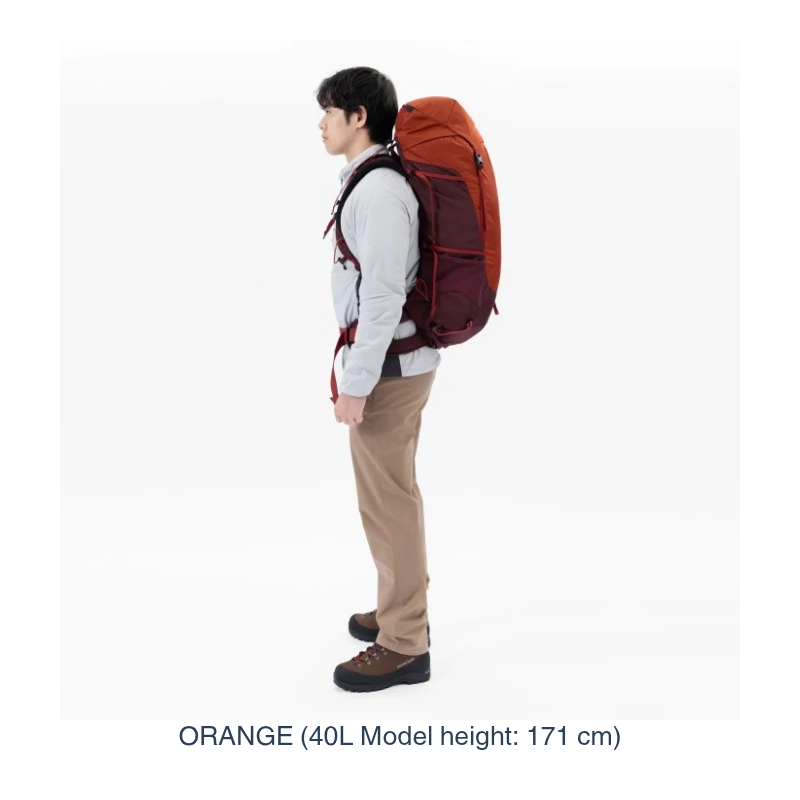 The gold standard of trail versatility: The Trekking Pack 30/40 combines a rugged Ballistic® Nylon exterior with a highly breathable, adjustable harness for precision comfort on any terrain.