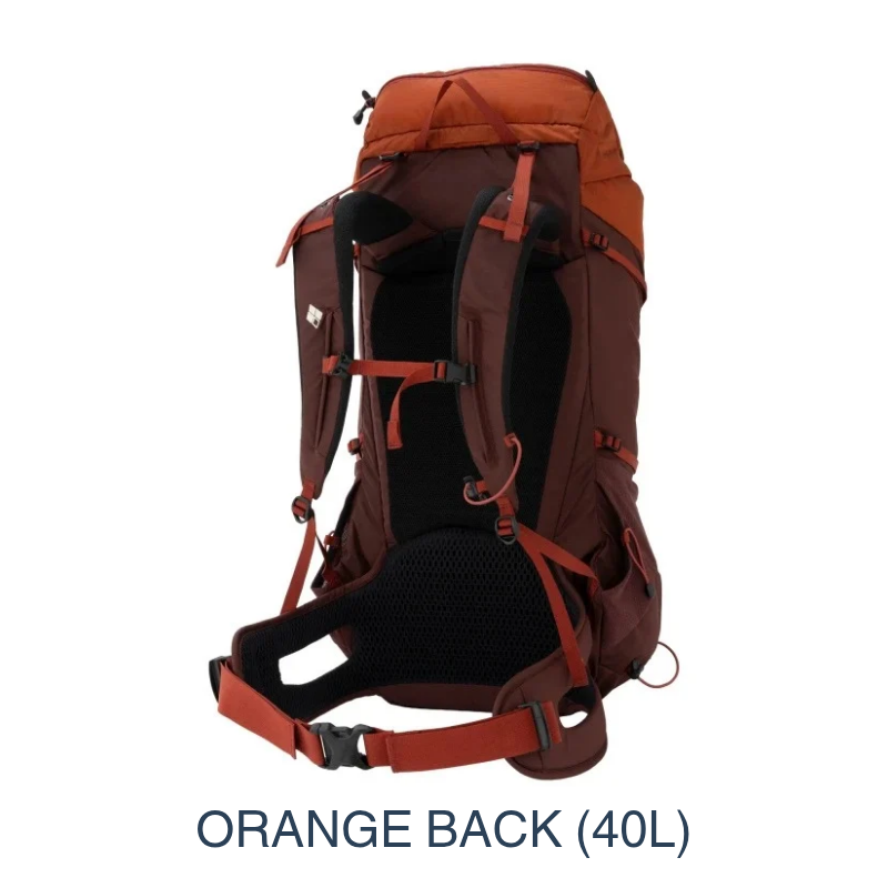 The gold standard of trail versatility: The Trekking Pack 30/40 combines a rugged Ballistic® Nylon exterior with a highly breathable, adjustable harness for precision comfort on any terrain.