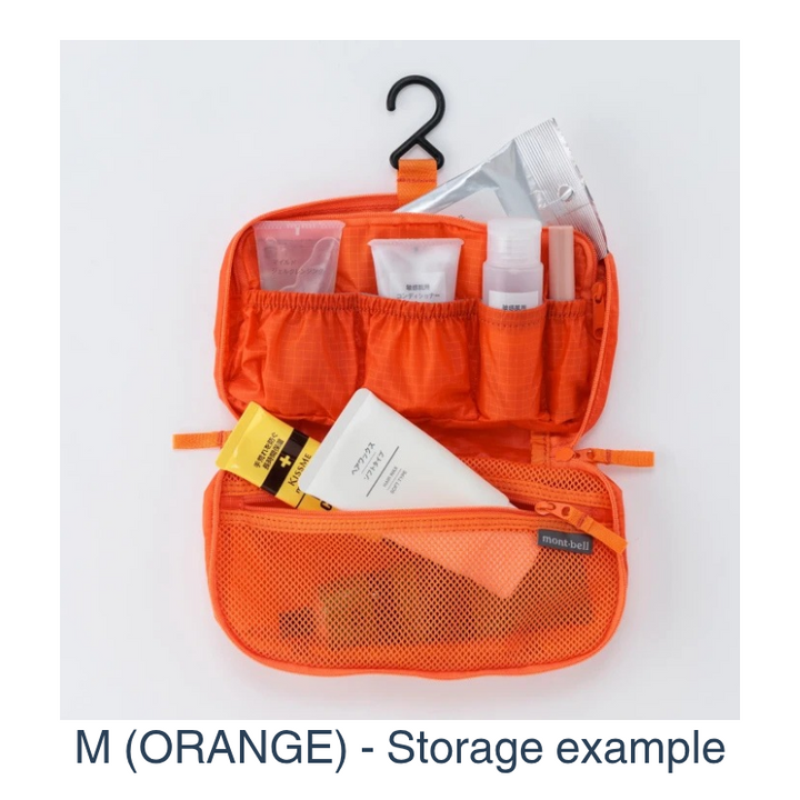 Vertical efficiency for the modern nomad: The Travel Kit Pack (M/L) unfurls to create a tiered workstation, keeping your daily essentials organized and off damp surfaces.