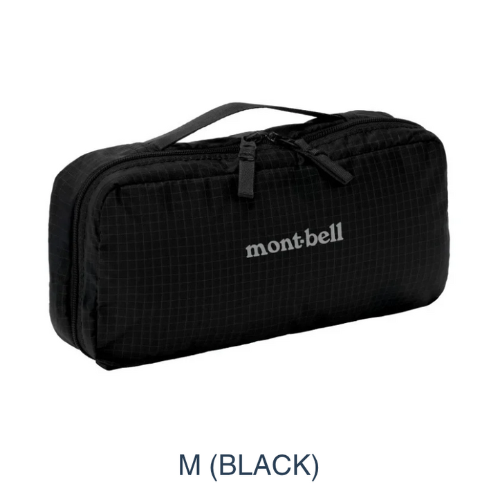 Vertical efficiency for the modern nomad: The Travel Kit Pack (M/L) unfurls to create a tiered workstation, keeping your daily essentials organized and off damp surfaces.