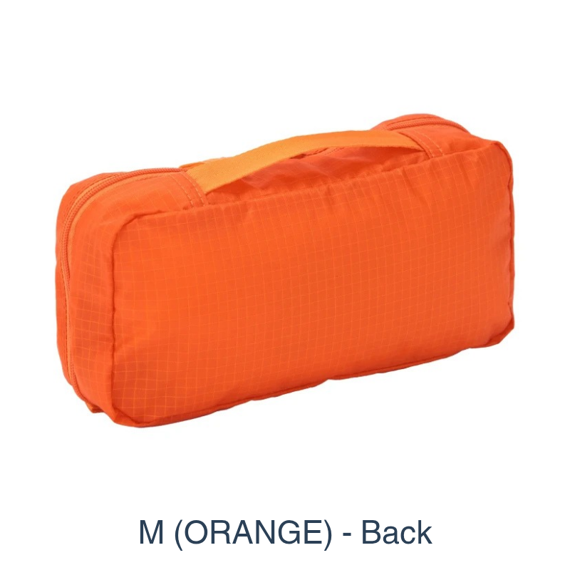 Vertical efficiency for the modern nomad: The Travel Kit Pack (M/L) unfurls to create a tiered workstation, keeping your daily essentials organized and off damp surfaces.