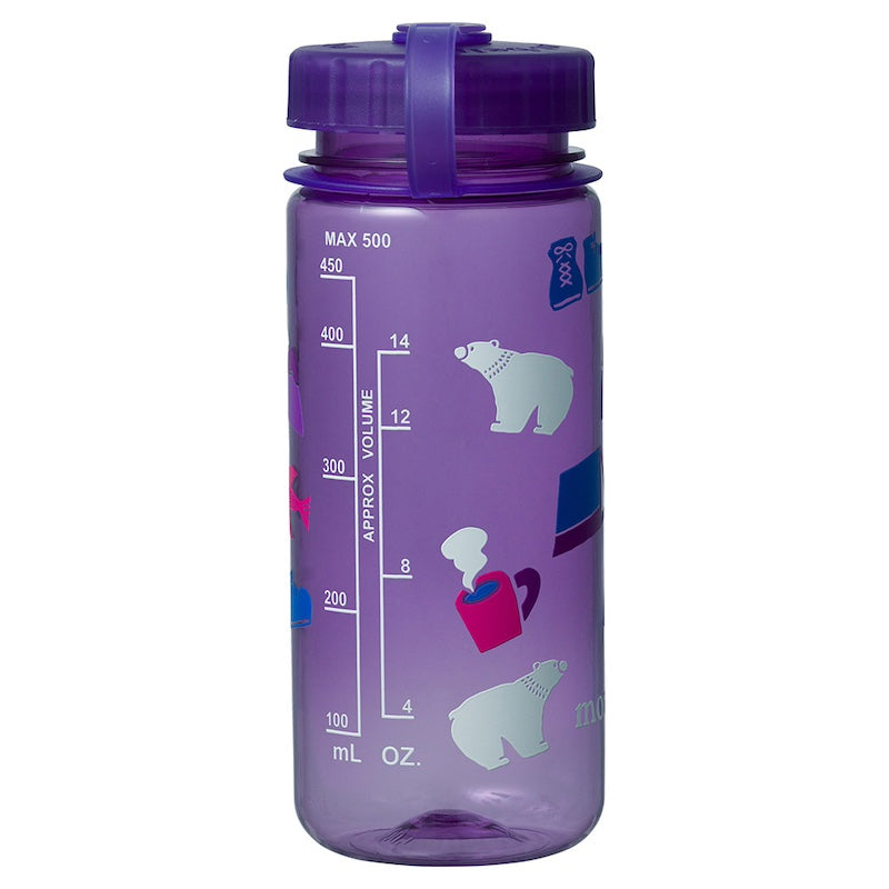 Montbell Print Clear Bottle #6 0.5L - Purple