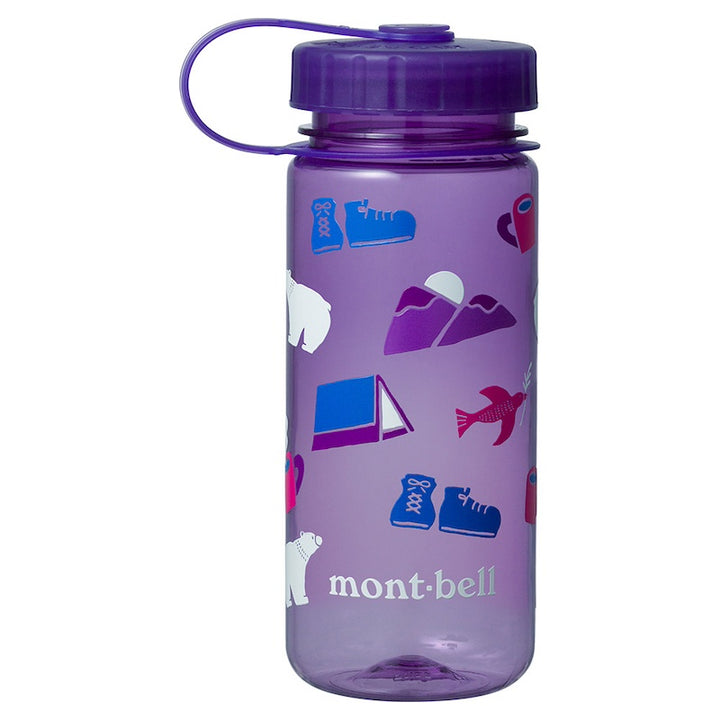 Montbell Print Clear Bottle #6 0.5L - Purple