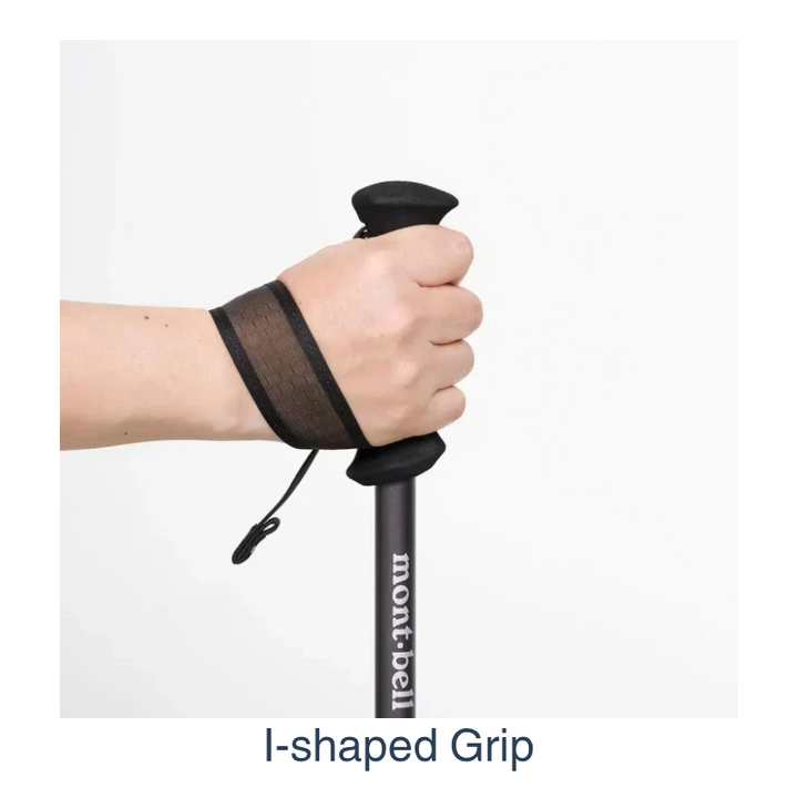 Montbell Alpine Folding Pole 120 showing EVA grip.  