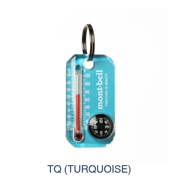Small size, big intelligence: The Therm-O-Compass provides essential orientation and temperature data in a rugged, luminous, and featherweight zipper-pull format.