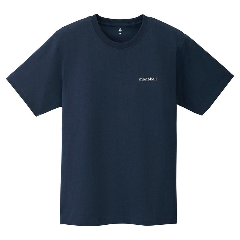 Montbell T-Shirt Unisex Pear Skin Cotton T Spur-Dark Navy US