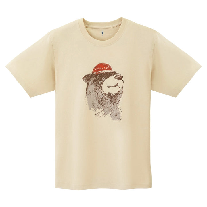 Montbell T-Shirt Unisex Pear Skin Cotton T Bear - Ivory