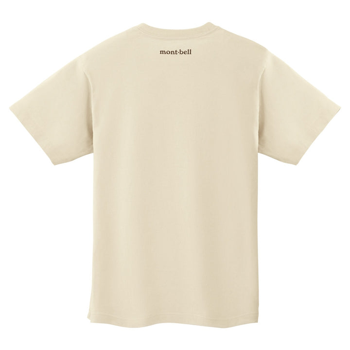 Montbell T-Shirt Unisex Pear Skin Cotton T Bear - Ivory
