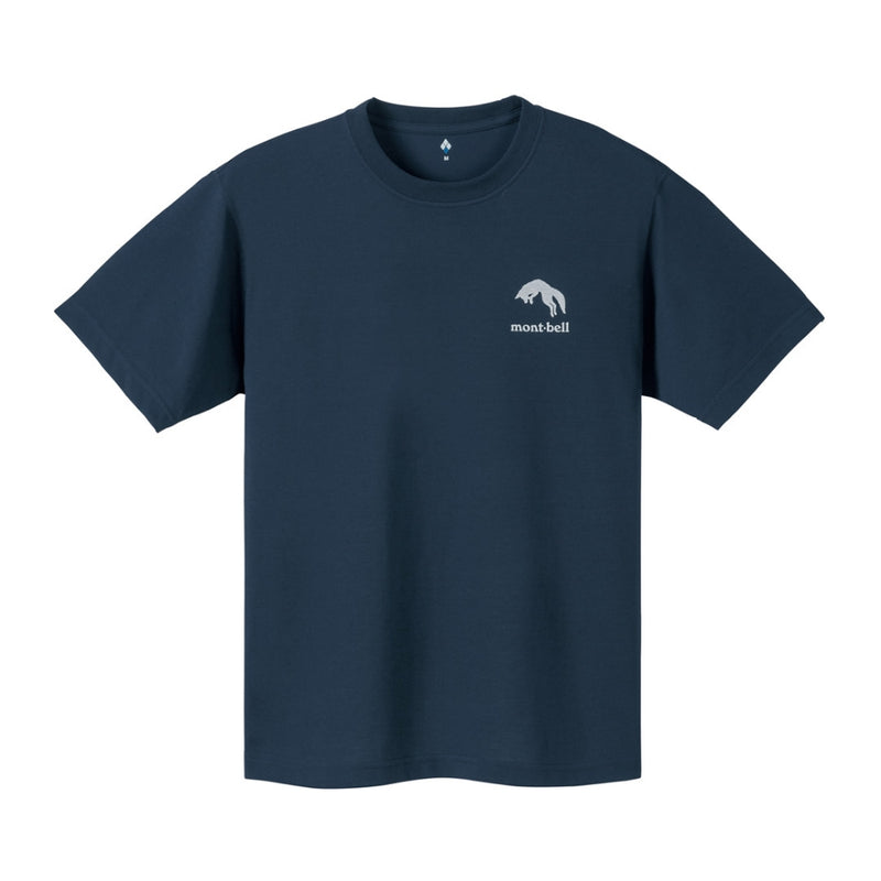 Montbell T-Shirt Unisex Wickron T Okhotsk Sanctuary - Dark Navy