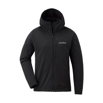 Montbell Jacket Women's CLIMAPRO 200 Hooded Black - Wind resistance Water repellent