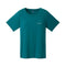 Montbell T-Shirt Women's Wickron T One Point Logo - Balsam, Heather Charcoal