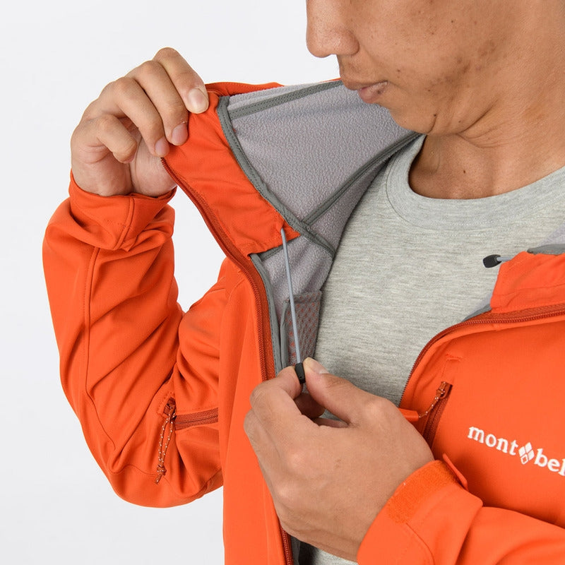 Montbell Soft Shell Men's CLIMABARRIER Hooded Jacket